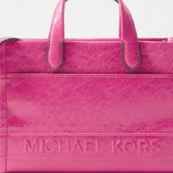SALE! ✅ Michael Kors GIGI in WILD BERRY Large Grab Tote Bag ✨ NWT - Picture 7 of 14